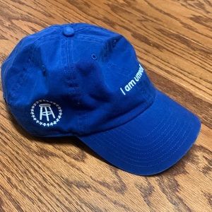 Adjustable royal blue Barstool Sports baseball cap.
